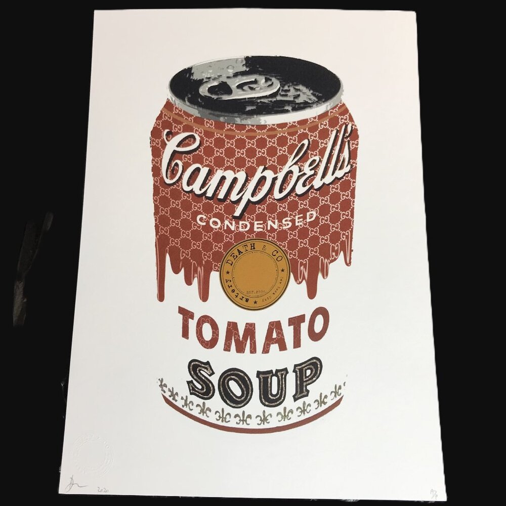 Death NYC - GUCCI  Soup Can Warhol Fashion Pop Art - Original Signed A/P